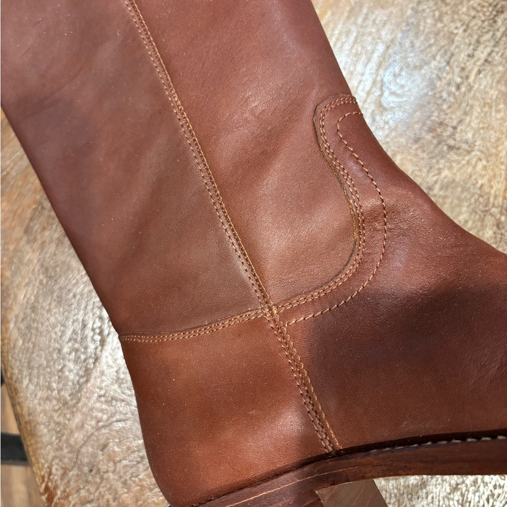 Steve Madden Riggs Brown Leather Boots - Picture 4 of 8